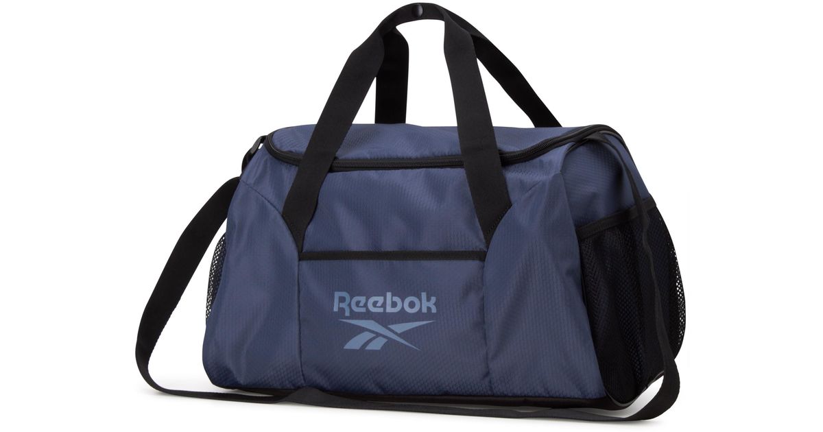 Reebok Classic Compact Sports Gym Bag Lightweight Overnight Weekender Bag For in Blue Lyst UK