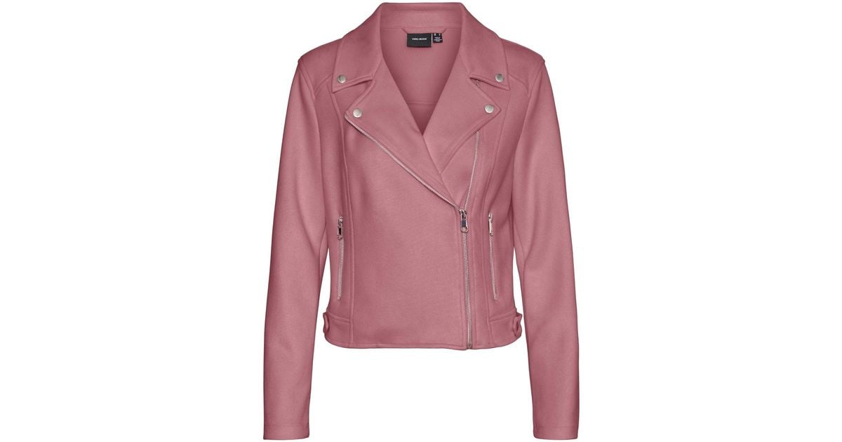 Vero Moda Vmjose Short Faux Suede Jacket Noos in Pink Lyst UK