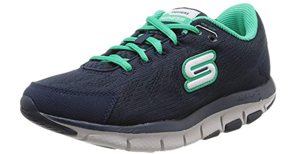 Skechers Leather Shape Ups Liv Go Spacey, Fitness Shoes in Blue | Lyst UK