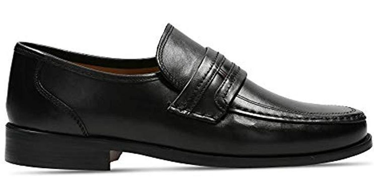 Clarks Slip-on Loafer Flats Shoes Astute Drop Black Leather for Men | Lyst  UK
