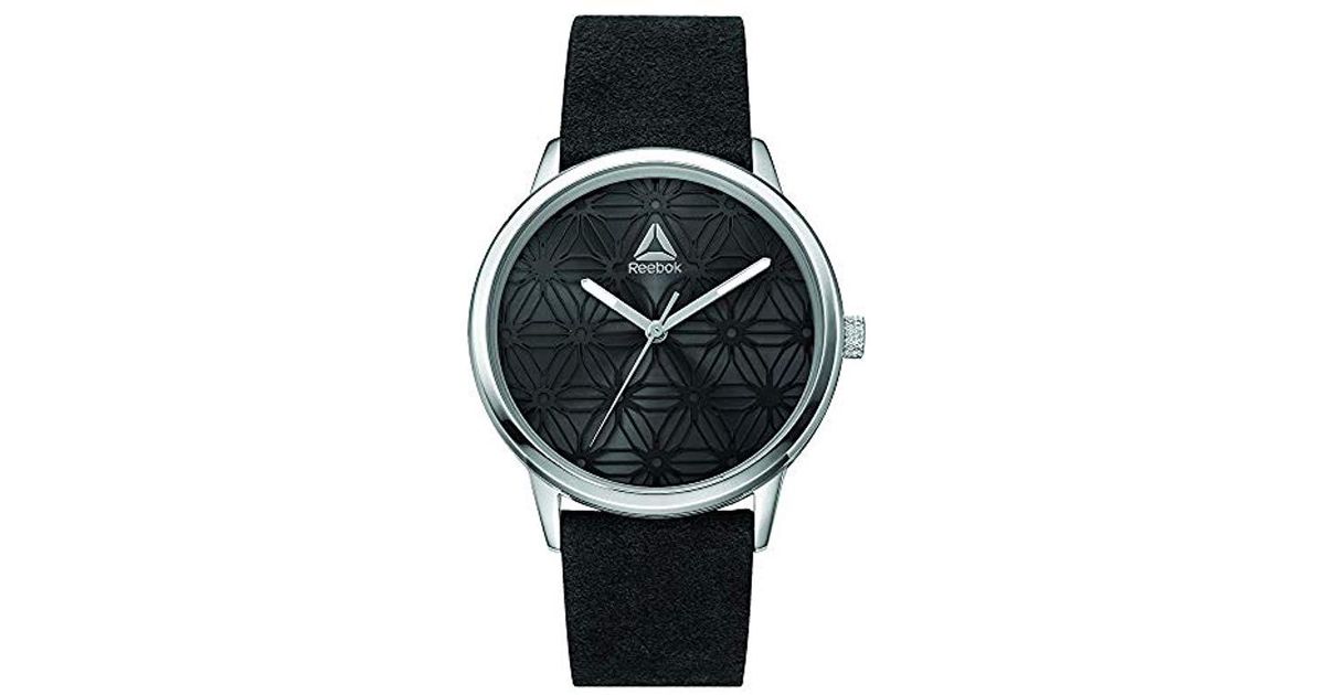 Reebok S Analogue Quartz Watch With Leather Strap Rd-chf-l2-s1lb-b1 in Black  - Lyst