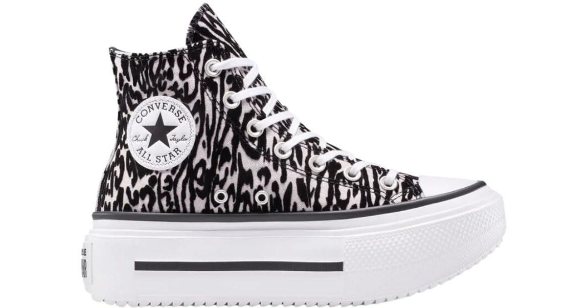 Converse Chuck Taylor All Star Lift Double Stack Platform Leopard in ...