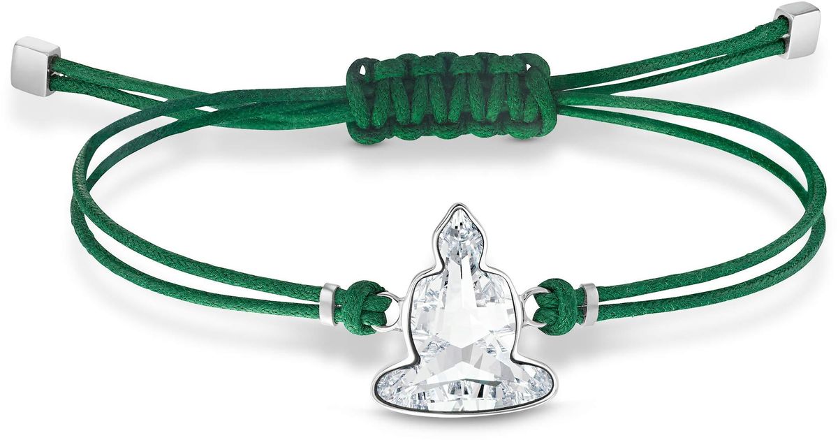 Swarovski Power Collection Buddha Armband in Grün - Lyst
