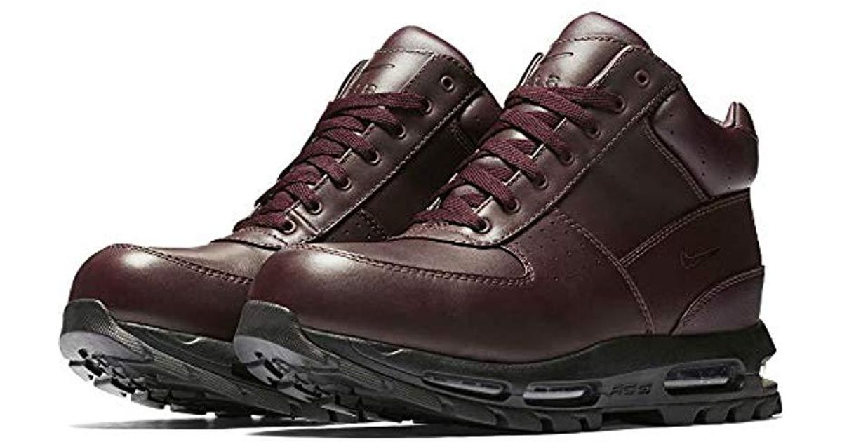 Nike S Acg Air Max Goadome Leather Boots Deep Burgundyblack 865031 604