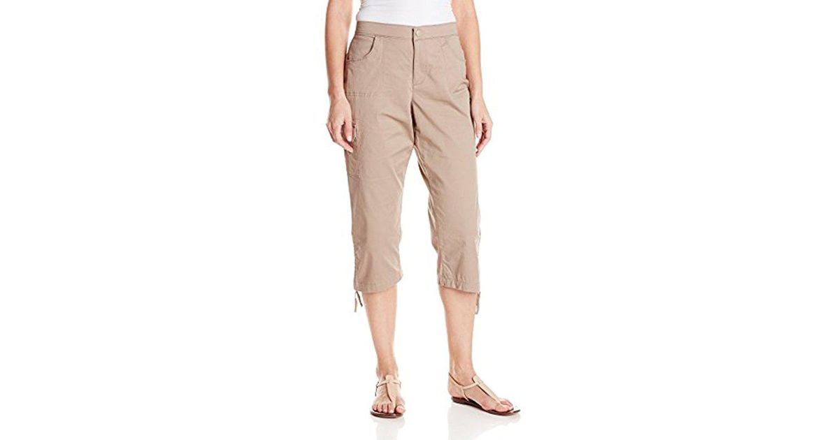 Lyst Lee Jeans Petite Comfort Fit Kristi Capri Pant In Natural