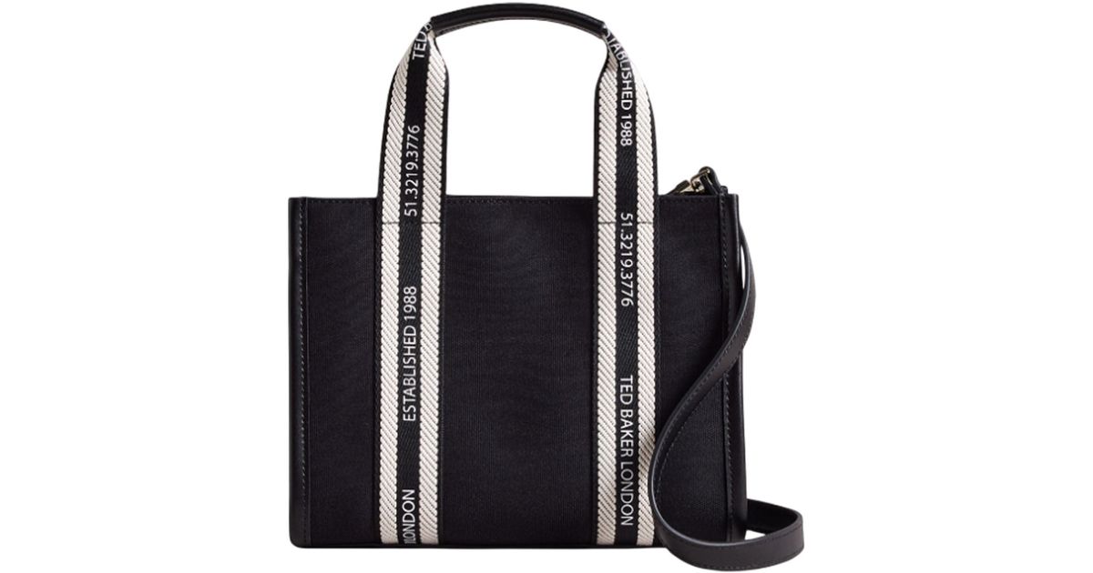 Ted Baker Lukkee Canvas Beach Bag Strandtas