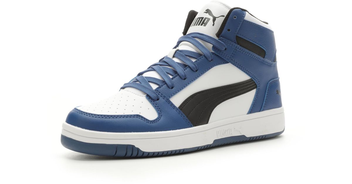 PUMA Rebound Layup Synthetic Leather Sneaker in Blue for Men | Lyst