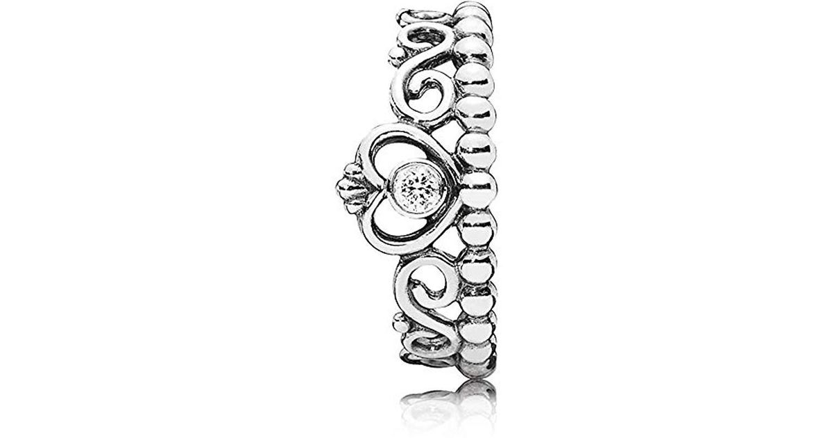 PANDORA Princess Tiara Crown Ring in Metallic - Save 77% - Lyst