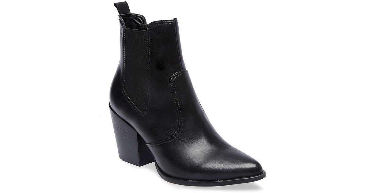 patricia black leather steve madden