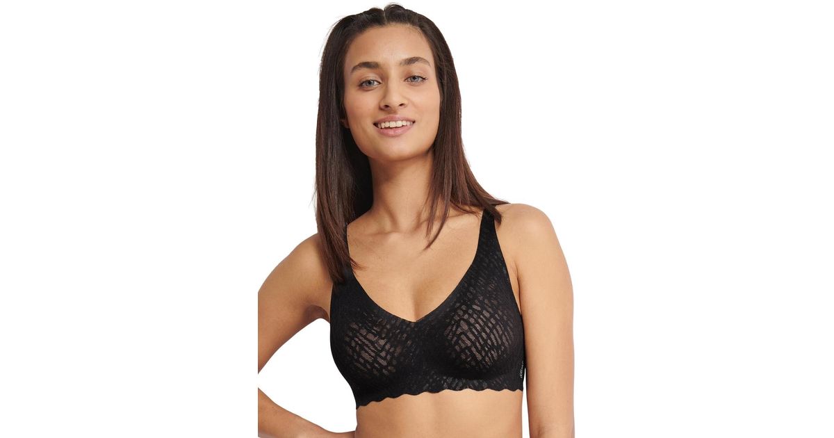 Sloggi Zero Feel Bliss Bralette Moss Green Old, Moss Green Old, XS