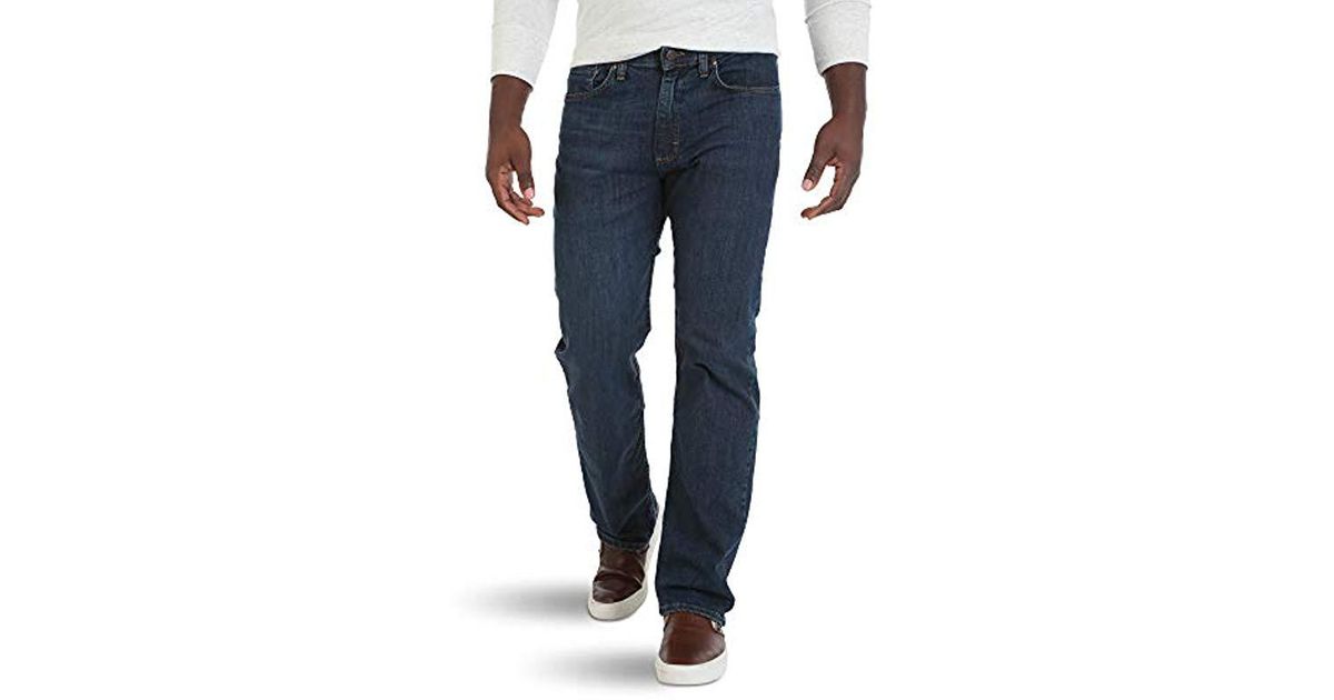 Wrangler Authentics Relaxed Fit Comfort Flex Waist Jean in Blue for Men |  Lyst UK