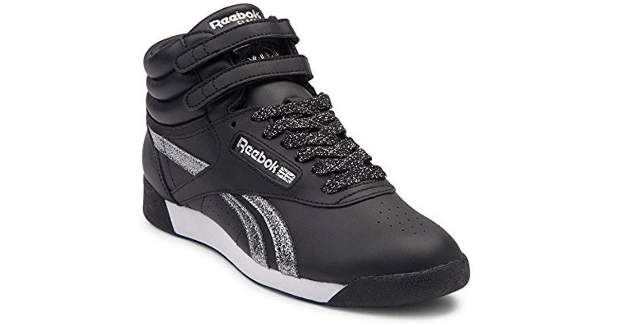 Reebok Freestyle Hi Walking Shoe in Black for Men | Lyst