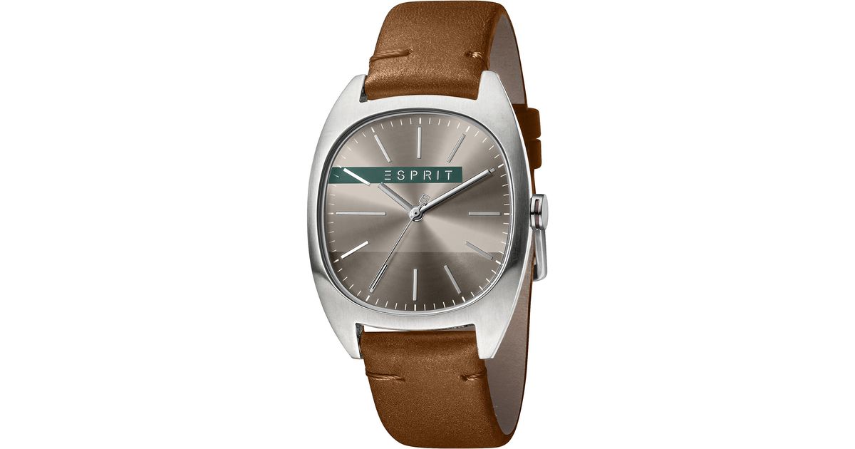 Womens Accessories Watches Metallic Esprit S Analogue Quartz Watch With Stainless Steel Strap Es1l088m0015 in Silver 