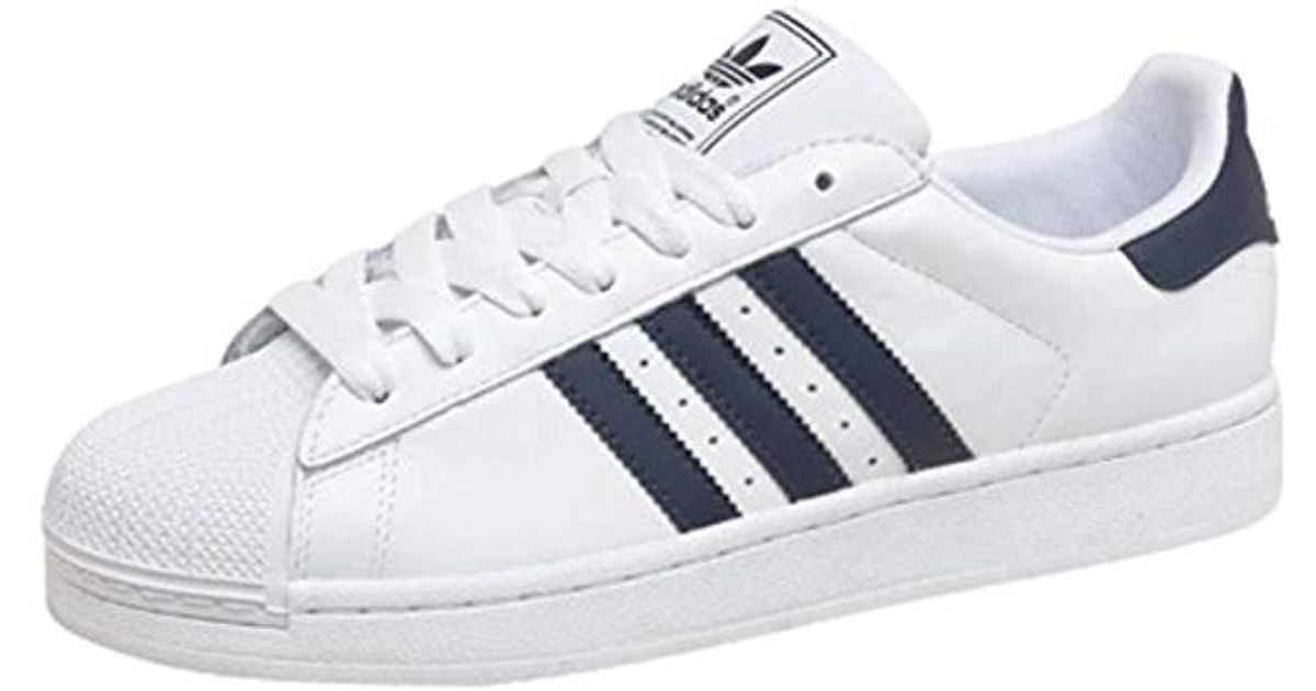 adidas superstar 2 white navy