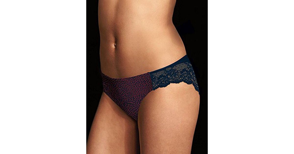 Maidenform Comfort Devotion Lace Back Tanga Panty In Blue Lyst