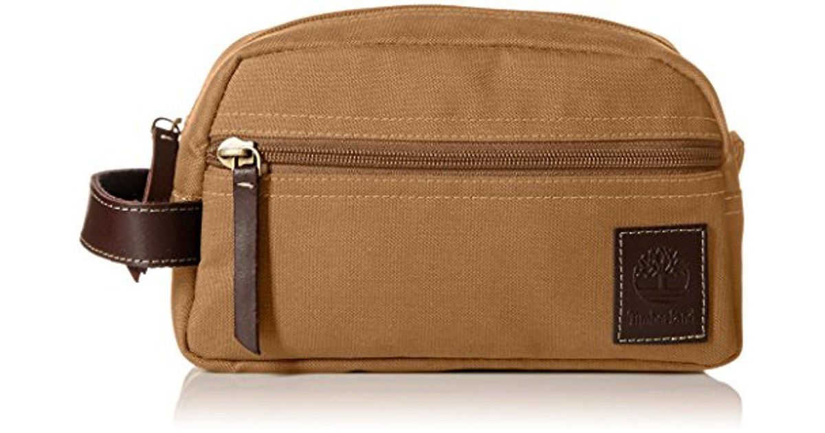 Timberland Toiletry Bag Canvas Travel Kit Organizer in Khaki (Natural) for  Men - Lyst
