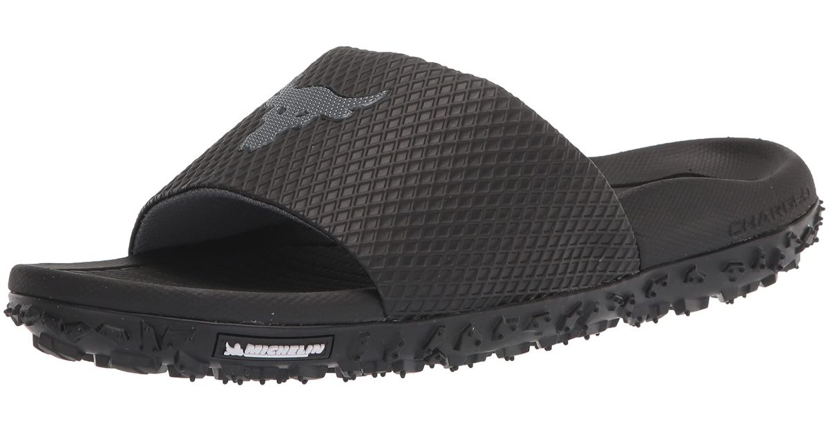 Under Armour Rock Slide Sandal in het Zwart voor heren Lyst NL