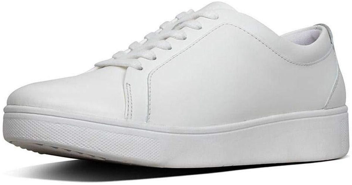 fitflop white rally trainers