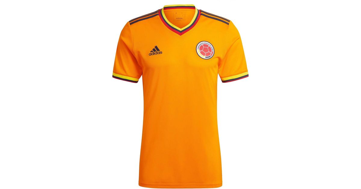 adidas Colombia Fcf Icon Retro Football Shirt Jersey Medium Orange for ...
