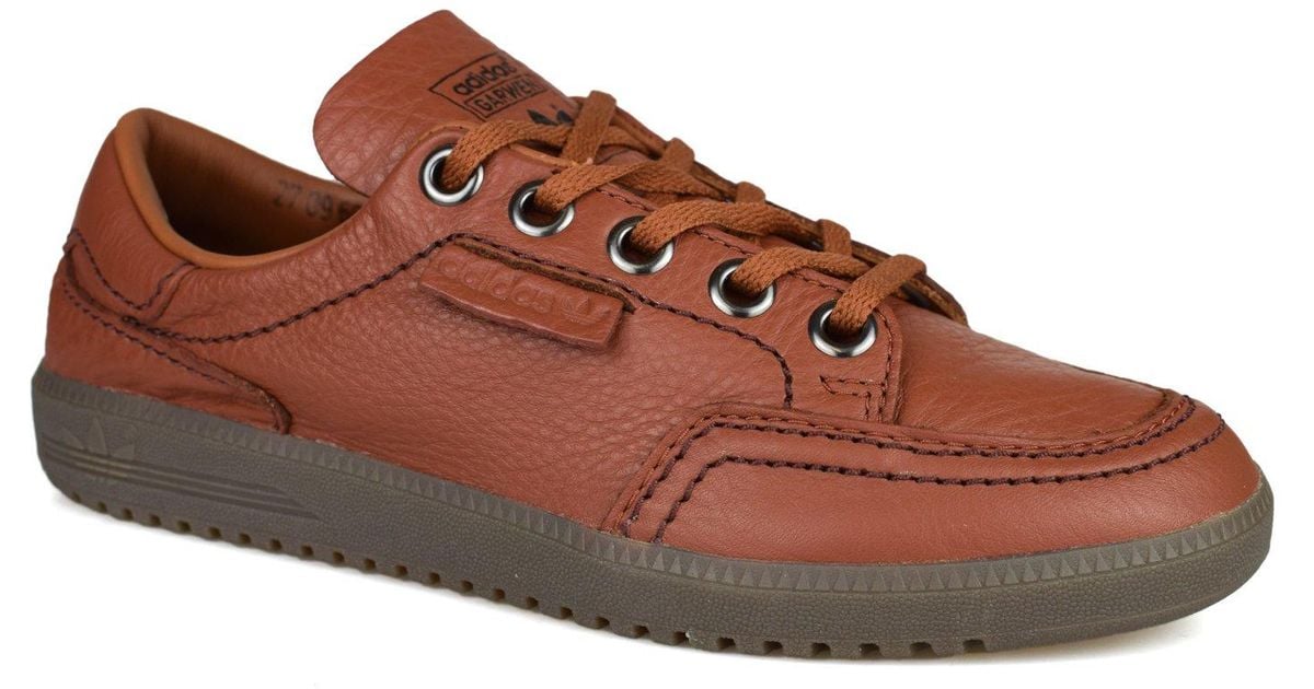 adidas Originals Spzl Spezial Garwen Brown Leather Trainers Ba7724 for Men  | Lyst UK