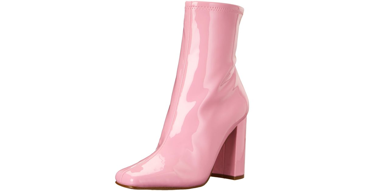 Steve madden pink patent boots Clearance