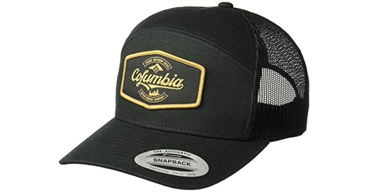 black columbia snapback hat