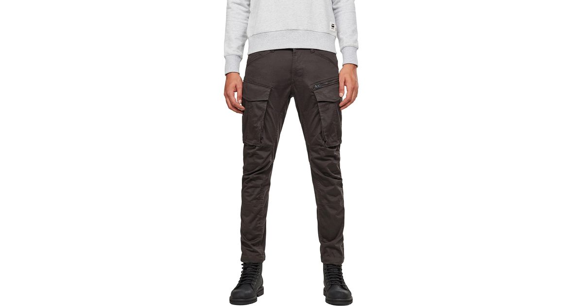 G-Star RAW Rovic Zip 3d Straight Tapered Fit Cargo Pants in Gray for ...