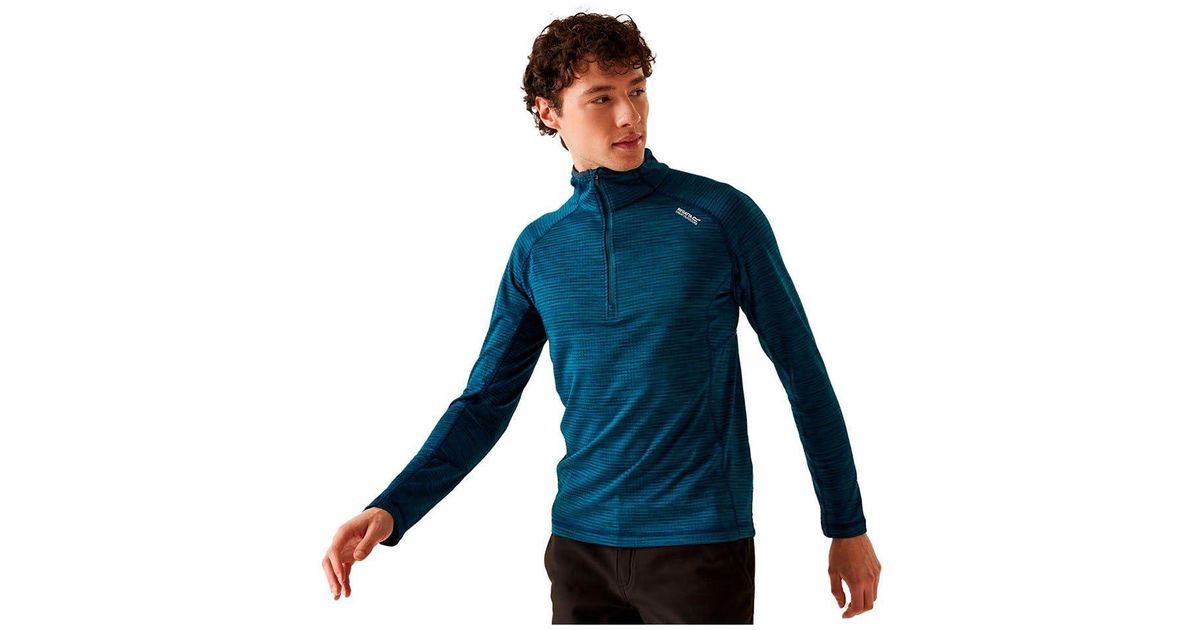 Regatta Men's Yonder Quick Dry Long Sleeve Zip Up Shirt T-Shirt