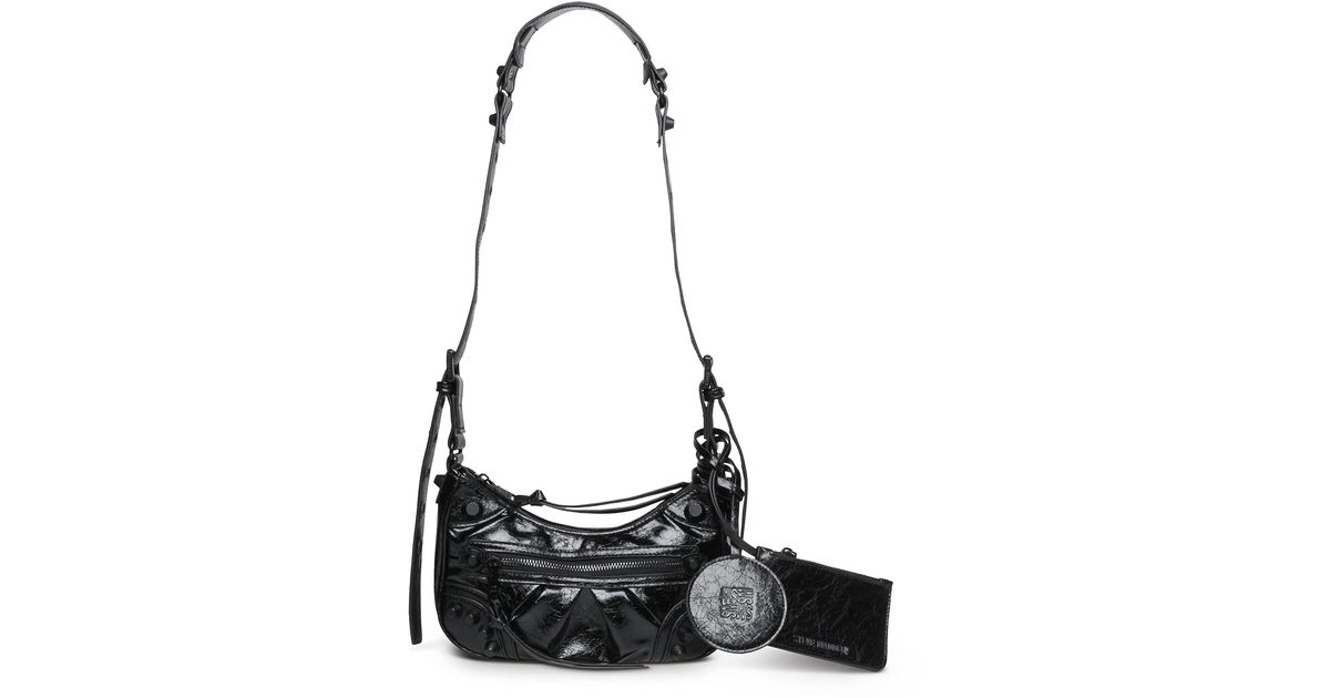 black leather handbag shoulder