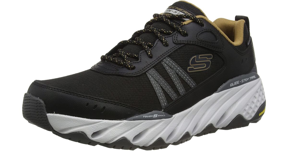 Skechers Rubber Glide Step Trail Oxen Laceup Sneaker Oxford in Black