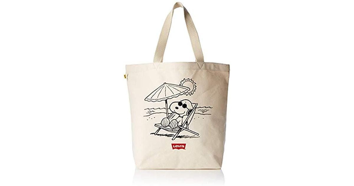 Levi s Peanuts Snoopy Beach Tote in Natur Lyst DE