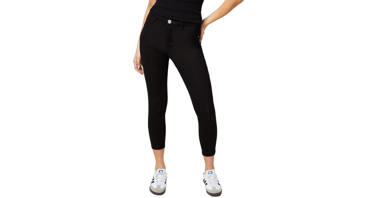Dorothy Perkins Petite Skinny Ankle Grazer Jeans in Black Lyst UK