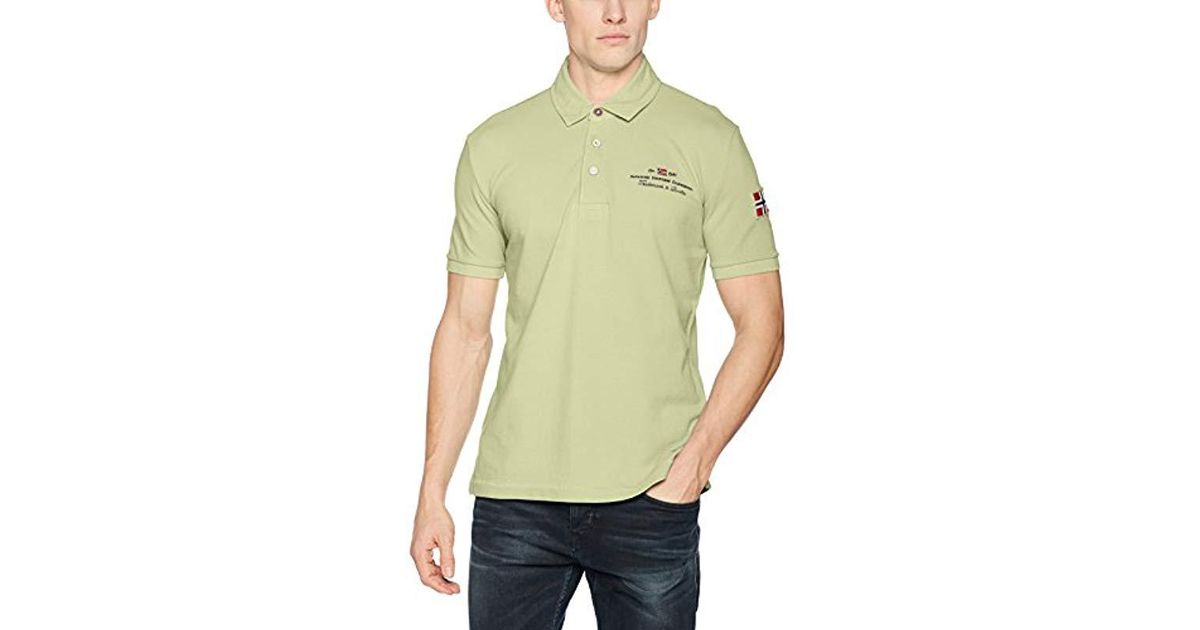 Napapijri Cotton Elbas New Polo Shirt in Green for Men - Lyst