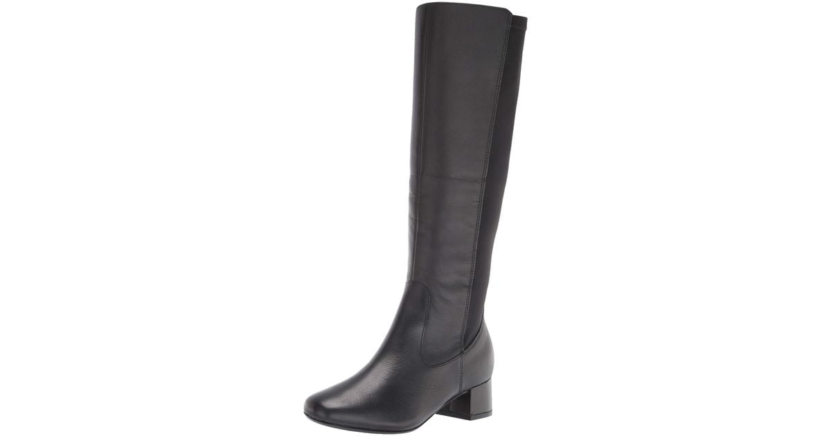 long black leather boots size 6