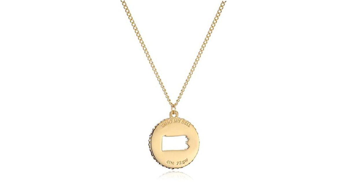 Kate Spade State Of Mind Pennsylvania Pendant Necklace in ...