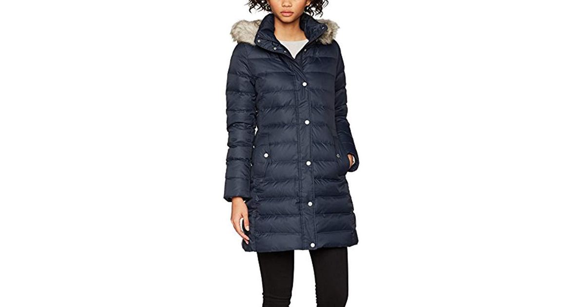 tommy hilfiger tyra down coat midnight