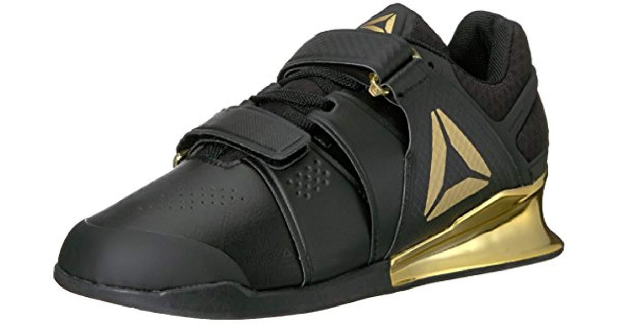 Reebok Rubber Legacy Lifter Cross-trainer Shoe in Black/Gold (Black) for  Men | Lyst