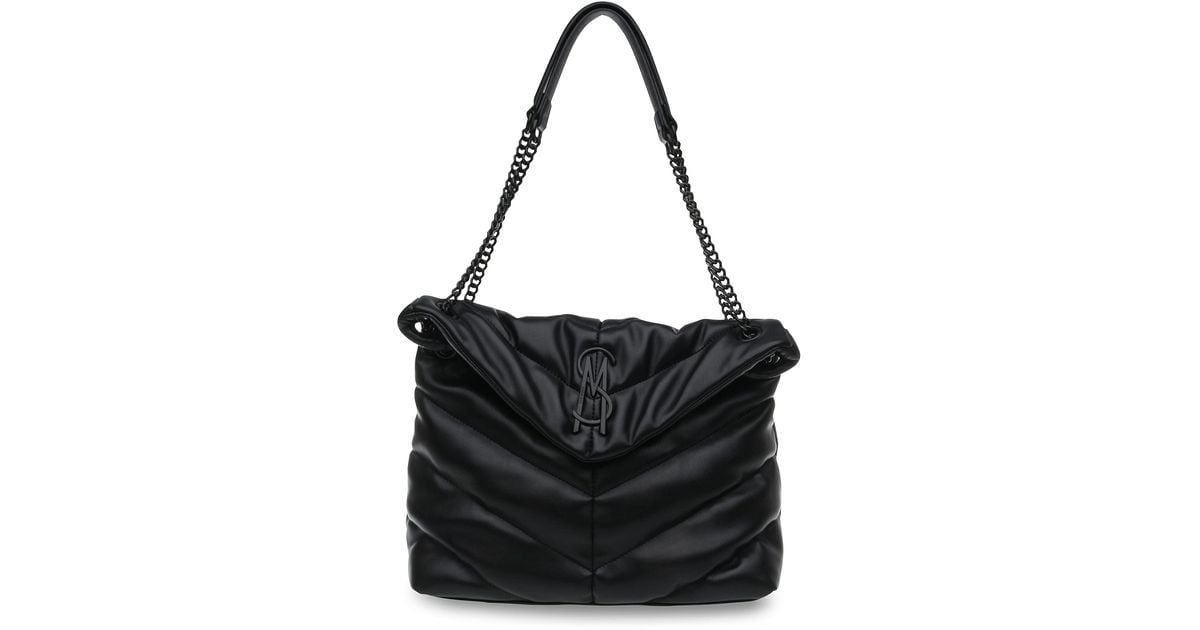 Steve Madden Britta Chevron Quilt Shoulder Bag in Black Save 9 Lyst