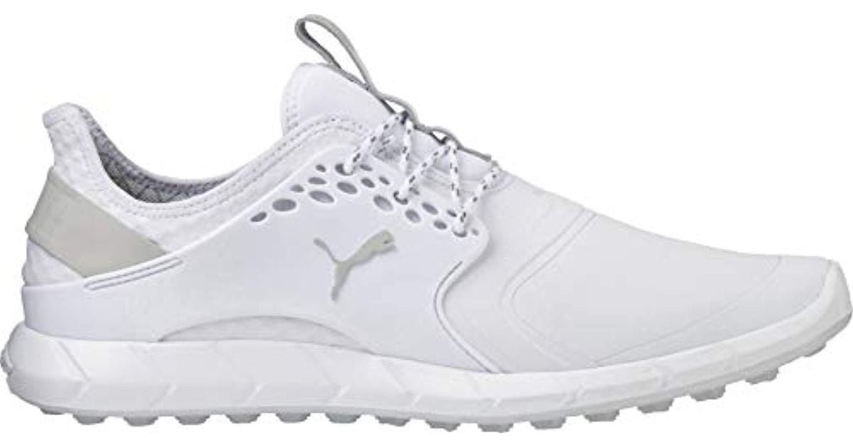 white puma golf shoes