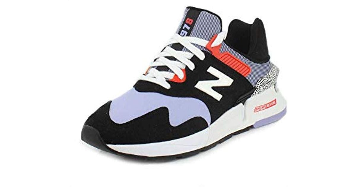 new balance 997 sport black with clear amethyst