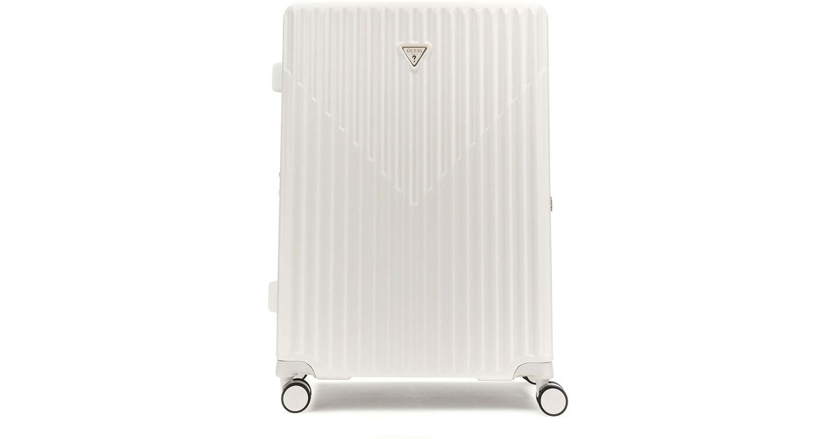 GUESS Centennial 18 Valigia A Mano 8 Ruote - Carrello Cabina Bianco, 40 Litri - Foto 2