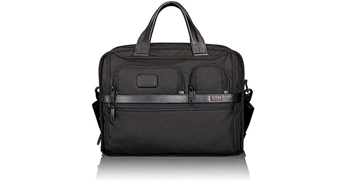 Tumi Alpha 2 - Expandable Organizer Laptop Brief (black) Computer