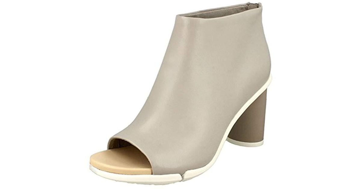 clarks peep toe booties