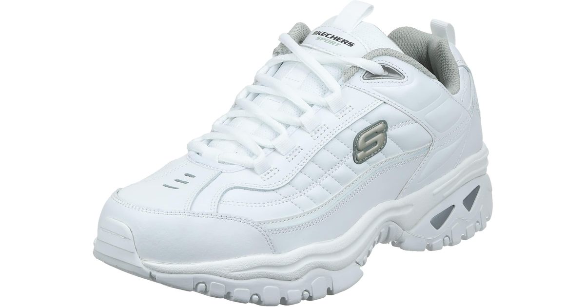Skechers Mens Energy Afterburn Road Running Shoes in White 01 (White