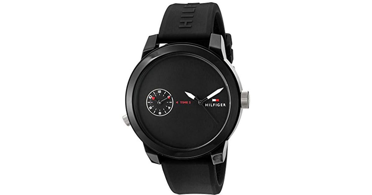 tommy hilfiger denim black watch