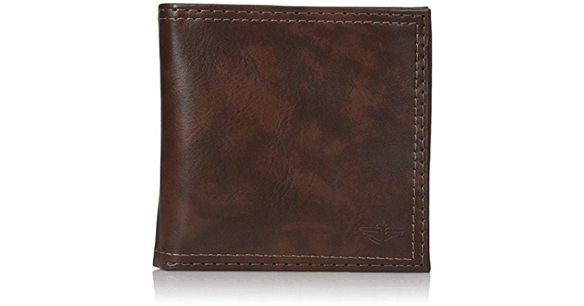 Dockers Extra Capacity Hipster Bifold Wallet in Brown for Men | Lyst