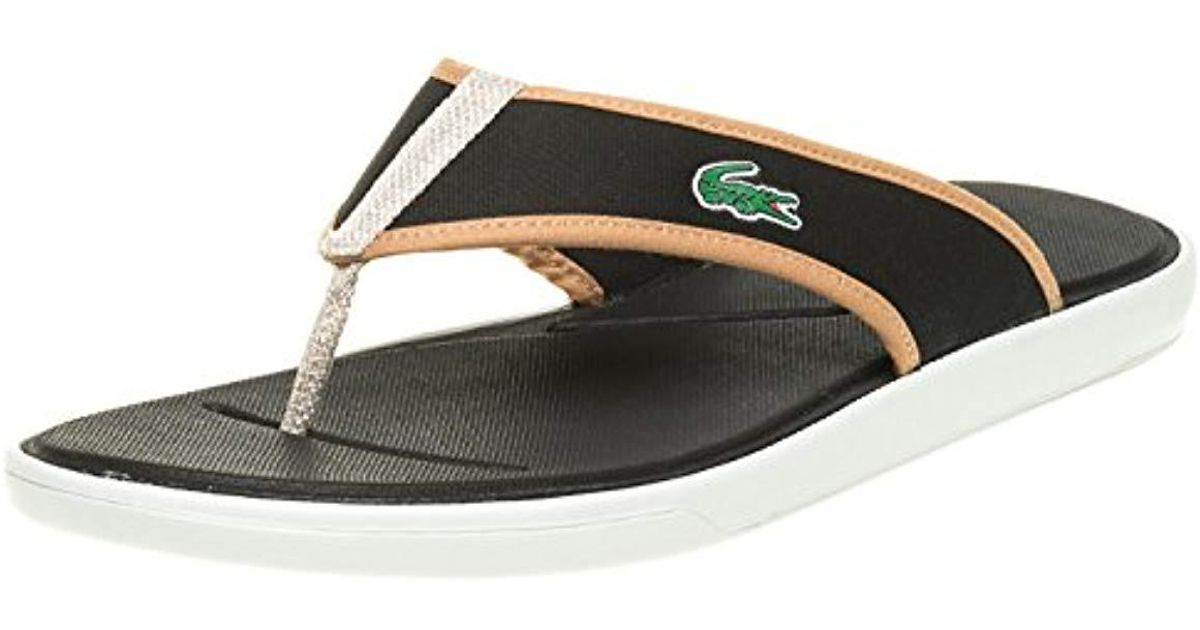 lacoste flip flops amazon
