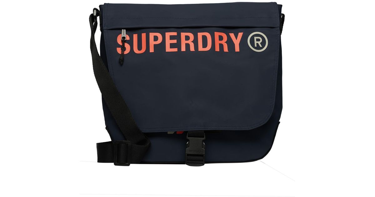 Superdry Backpack Tarp Messenger Bag Navy OS in Blau | Lyst DE