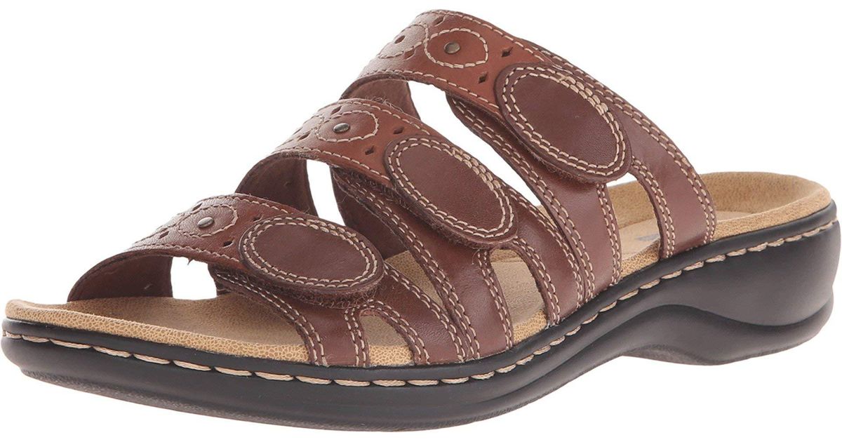 Clarks Leisa Cacti Slide Sandal in Black Lyst UK