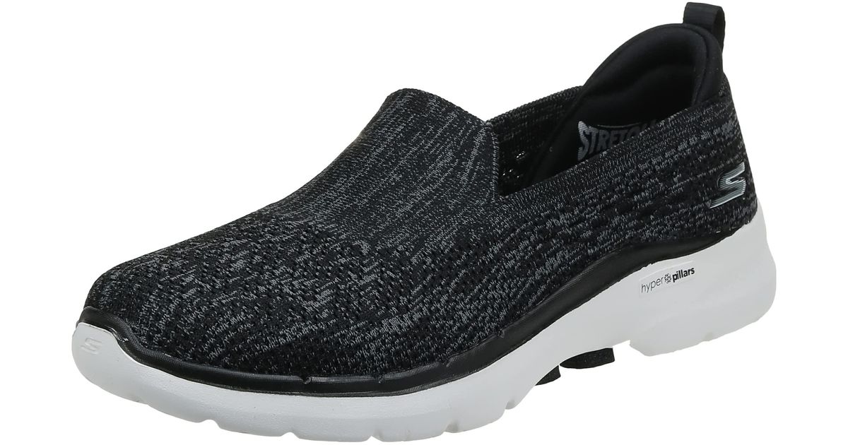 Skechers Go Walk 6-valerie Sneaker in Black Grey (Black) | Lyst UK